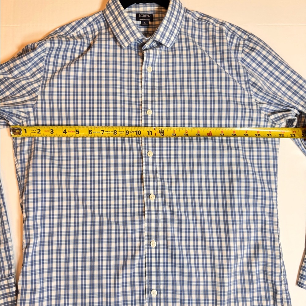J.Crew Performance Blue Gingham Button Down Shirt… - image 6